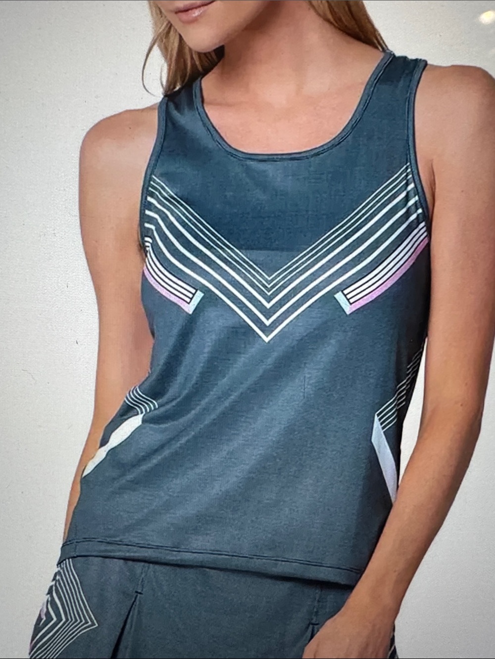 K-Swiss Keyhole Tennis Tank Black